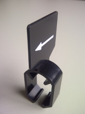 Size indicators with arrow